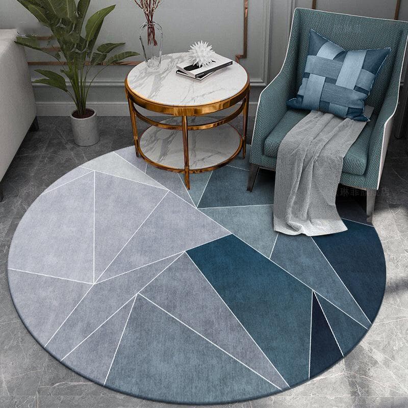 Dirty-Resistant Round Carpet Office Computer E-Sports Swivel Chair Table Study Stool Under The Bedroom Circular Floor Mat 1200MMx1200MM