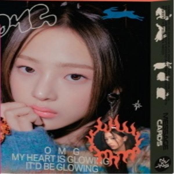 NEWJEANS - 1ST SINGLE 'OMG' MESSAGE CARD VER. [Random Version] MINJI