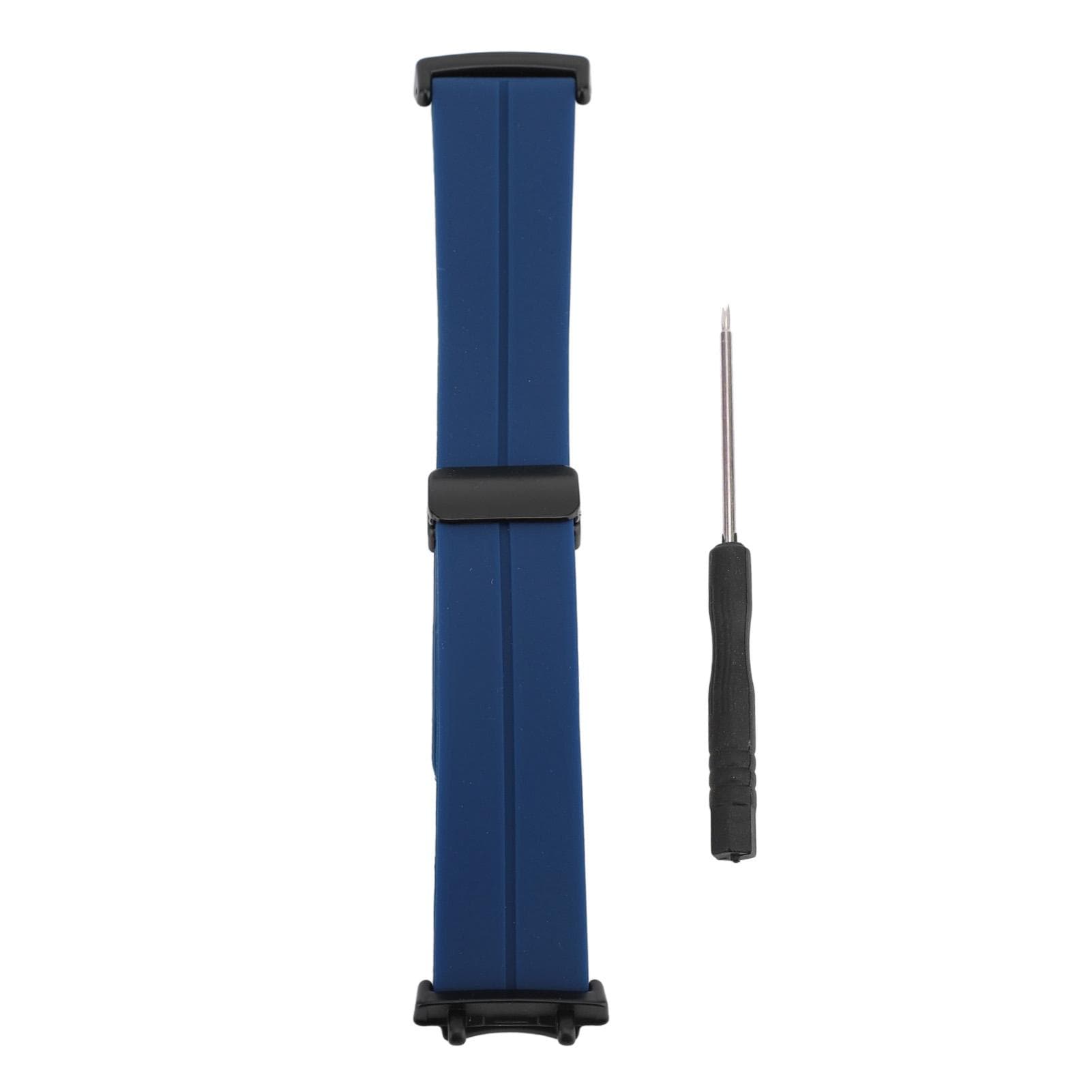 Quick Release Magnetic Silicone Watch Strap for T Rex 3 Adjustable Replacement Strap with Magnetic midnight blue