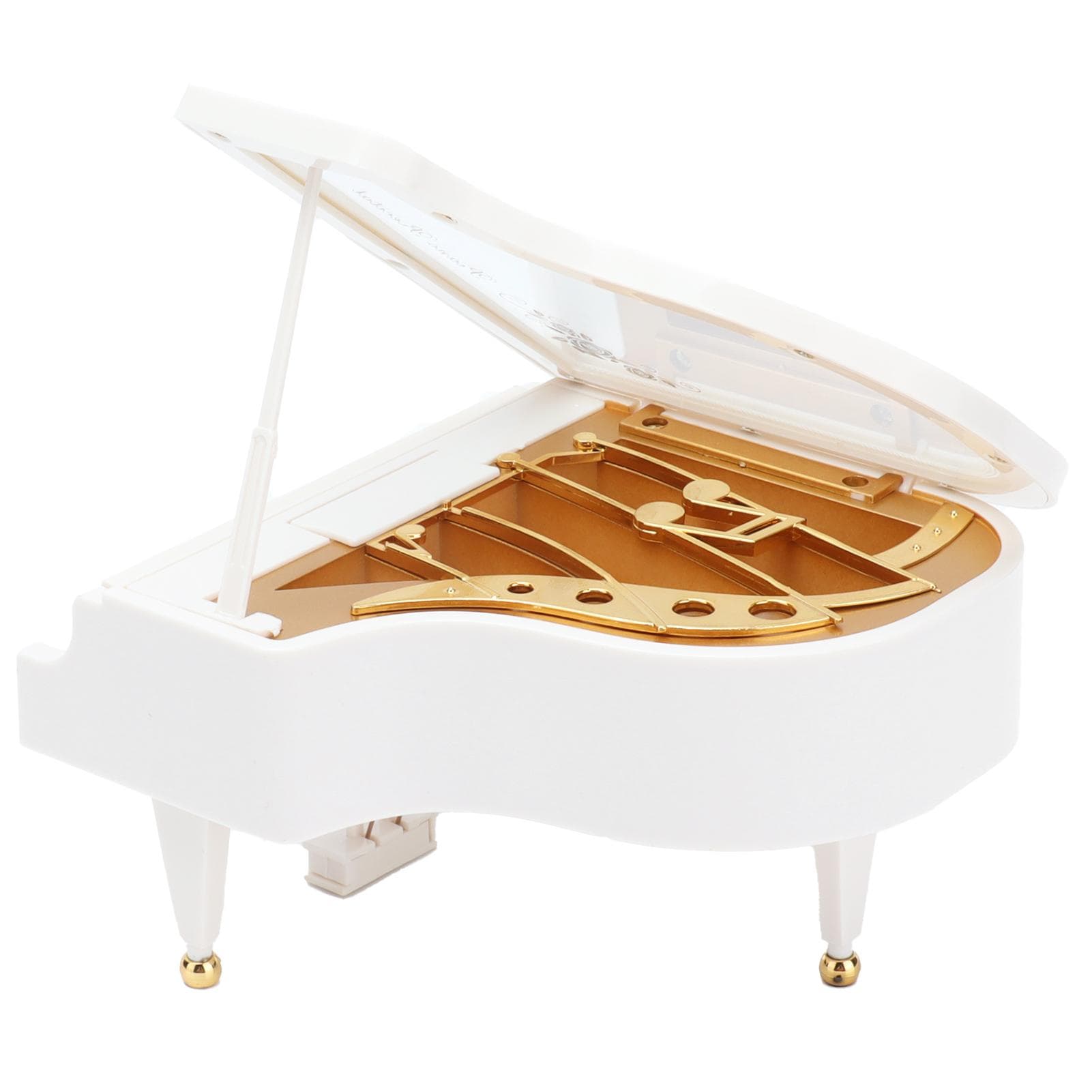Music Box Mini Retro Classical Piano Rotating Triangular Music Box for Home Table Decoration