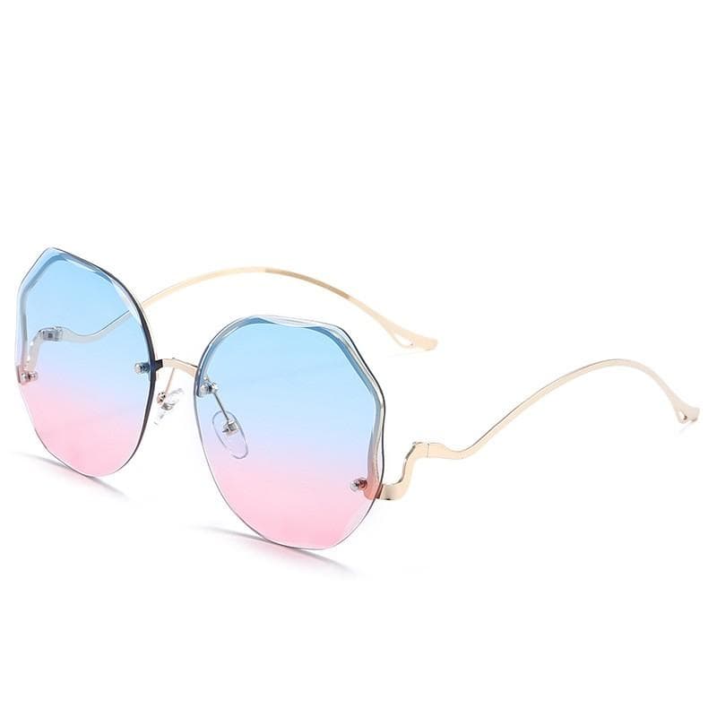 Exquisite Borderless Sunglasses Retro Gradient Unisex Mountaineering Cycling Glasses Summer Outdoor Sports