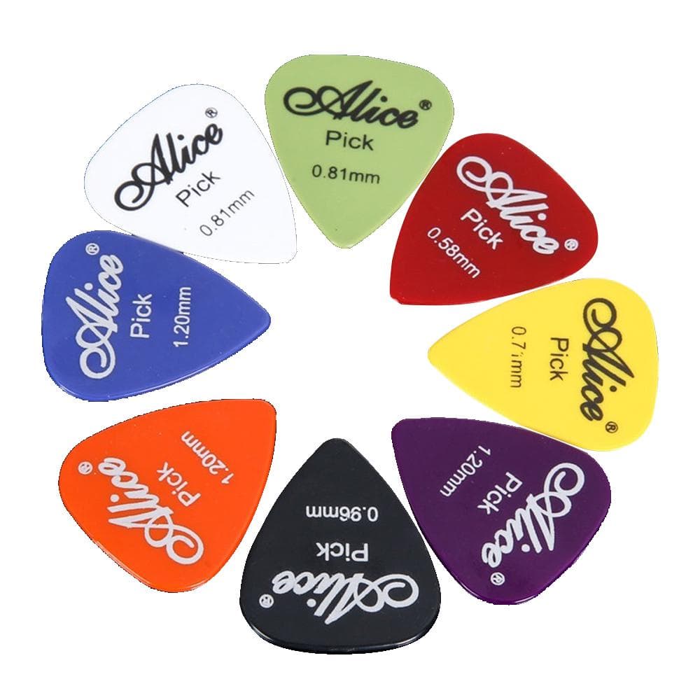 Guitar Picks Box Case Set Guitar Accessories Musical Instrument Tool 0.58-1.5mm Thickness Guitar 20pcs Frosted surface