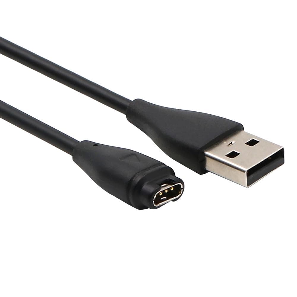 1M USB Quick Charge Data Cable Replacement For Garmin Fenix 6 6S 6X 5 5S 5X Forerunner 245 Black