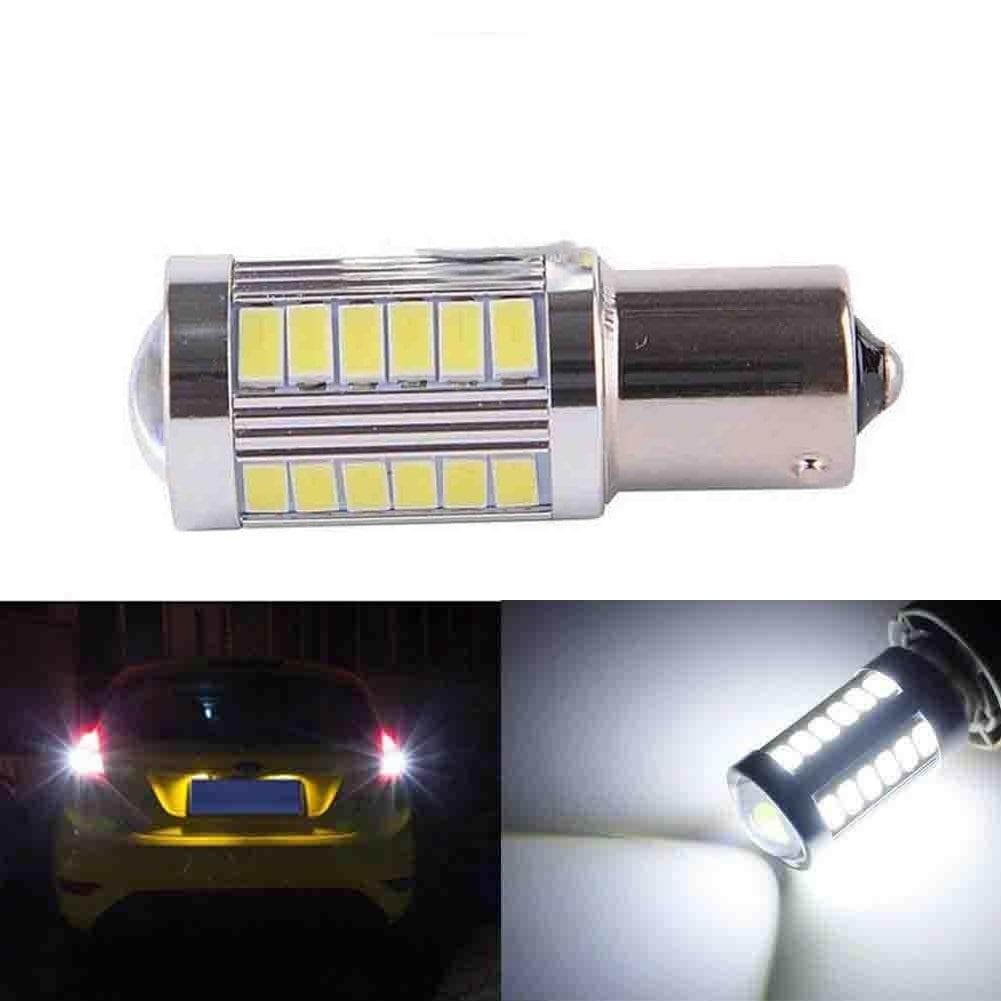 2Pcs/1Pc Car P21W BA15S 1156 33 Smd Led 5630 Car Brake Bulbs Daytime Lamps Car Tail Bulb Auto Reverse Lamp 1Pc-1156 white