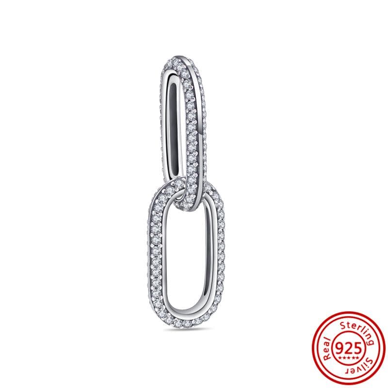 New Me Series Two-ring Connector Links Lucky Mini Charm Beads Fit Original Me Bracelet&Necklace Women Jewelry Gift