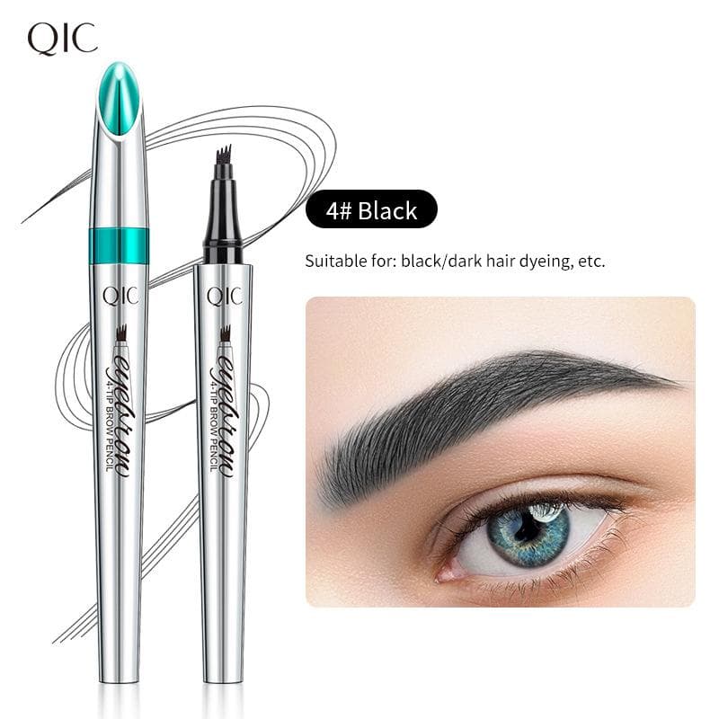 Four-claw Liquid Eyebrow Pencil Durable Waterproof Anti-sweat Not Smudged Easy To Color Knife Edge Water Eyebrow Pencil Makeup 4