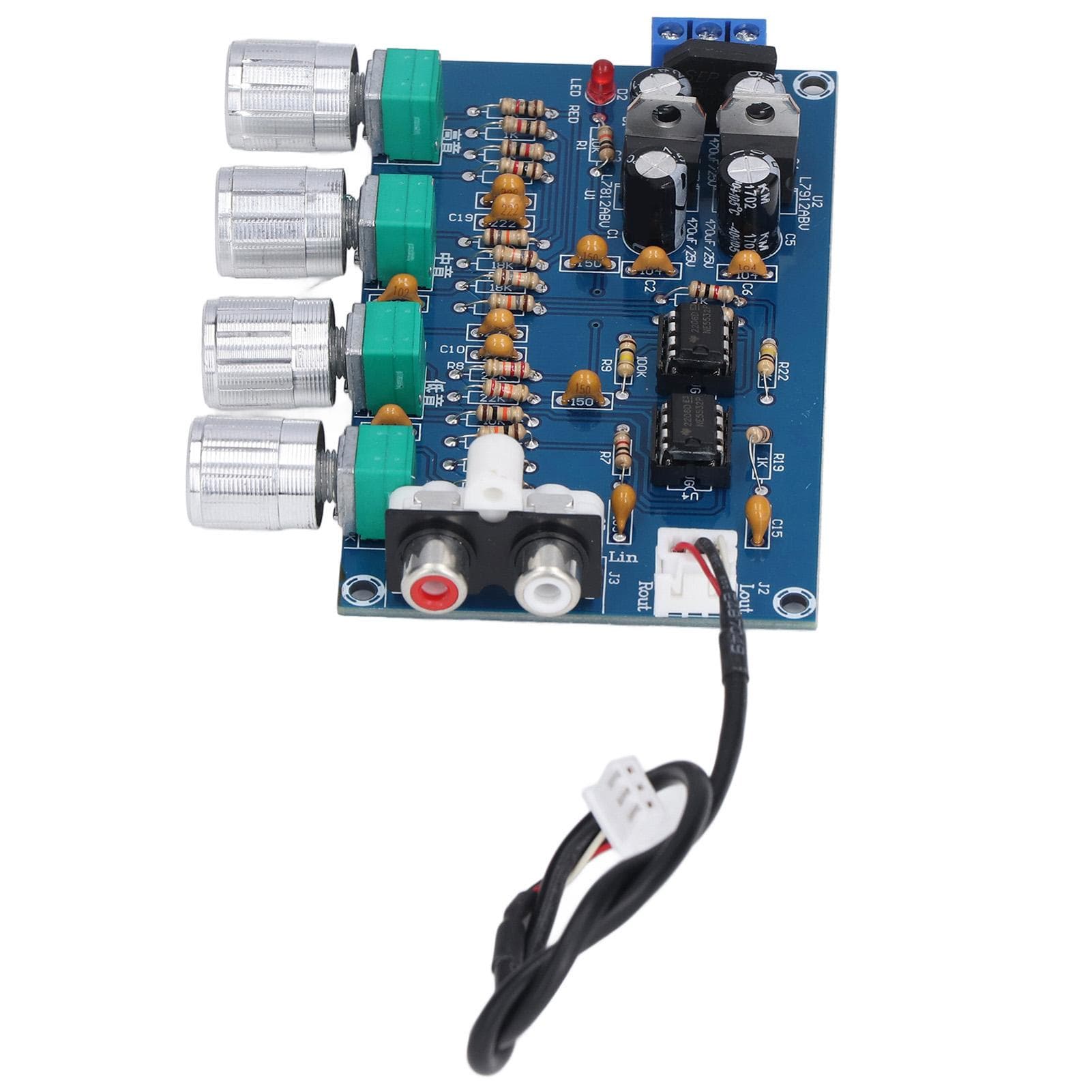 Pre Amplifier Tonality Controller Dual Operation Low Noise Wide Voltage Treble Bass Adjustment