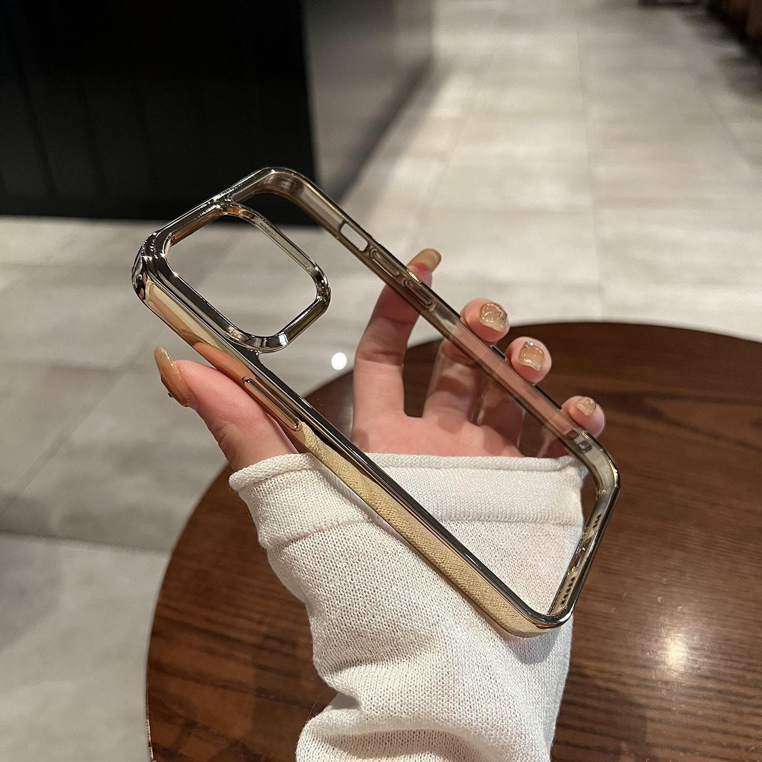 Applicable To Apple 15 Mobile Phone Case PC Electroplated Transparent Anti-fall IPhone 13 Hard Shell Ultra-thin High-end Sense 14 Protection Case iPhoneXr
