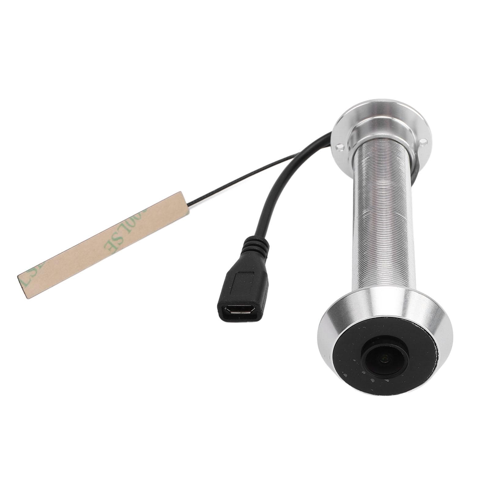 WiFi Door Peephole Camera 2.4G 5G 1080P HD Wide Angle Lens 2 Way Talk Motion Detection Electronic silver
