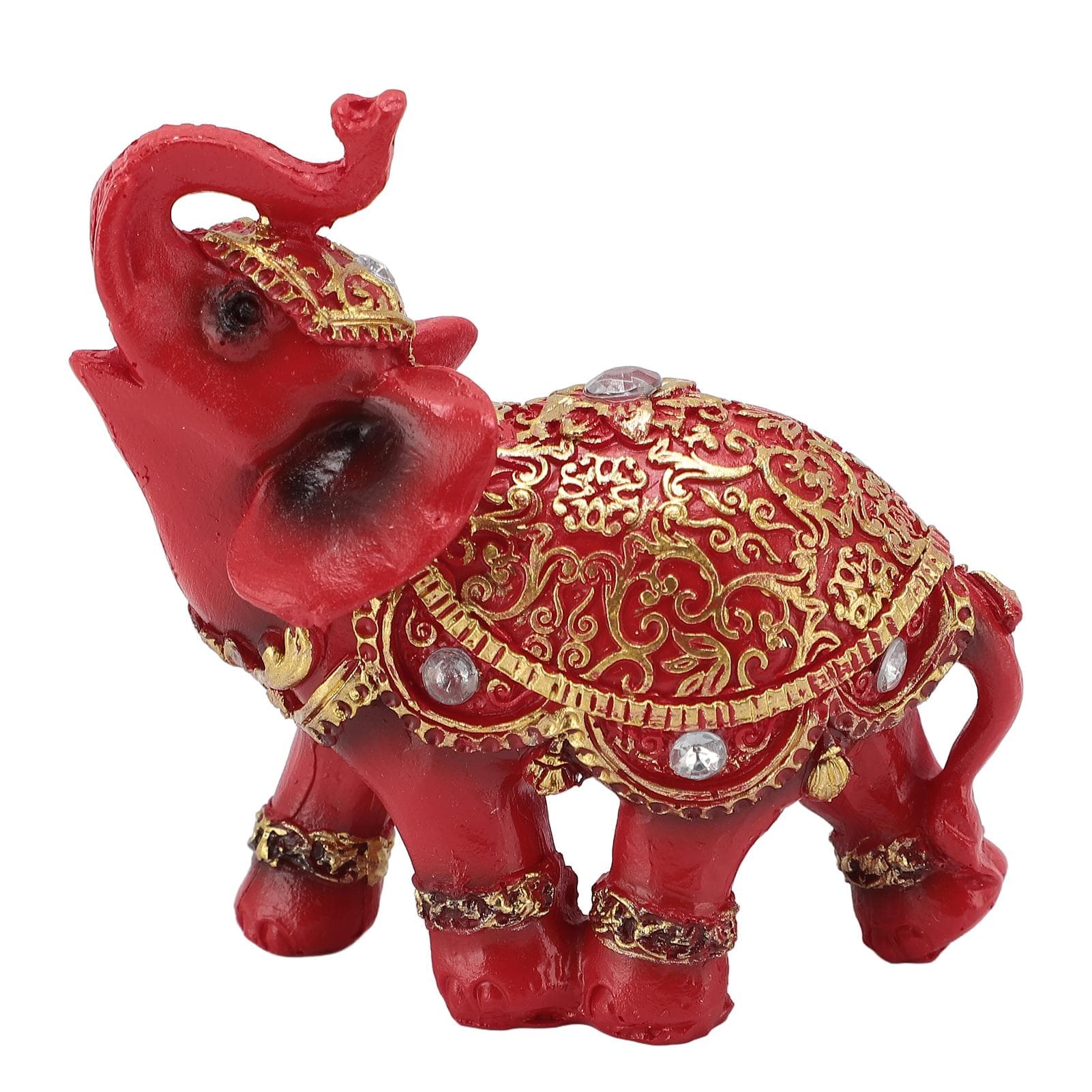 Elephant Statue Wealth Lucky Feng Shui Elephant Figurine Home Decor House Warming Present TV S