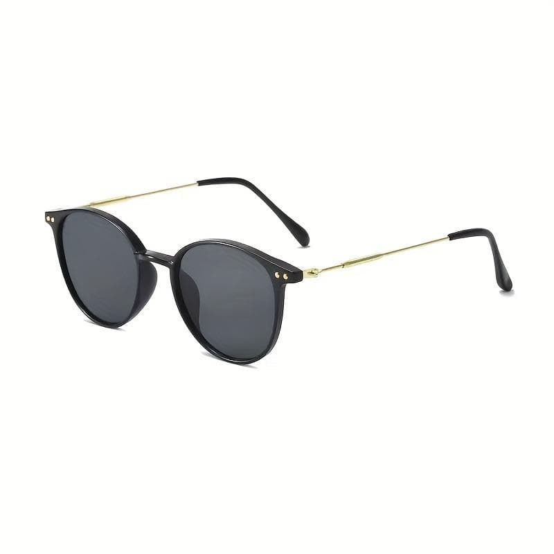 Korean Fashion Trend Metal Oval Frame Sunglasses for Women Men UV Protection Stylish Unisex
