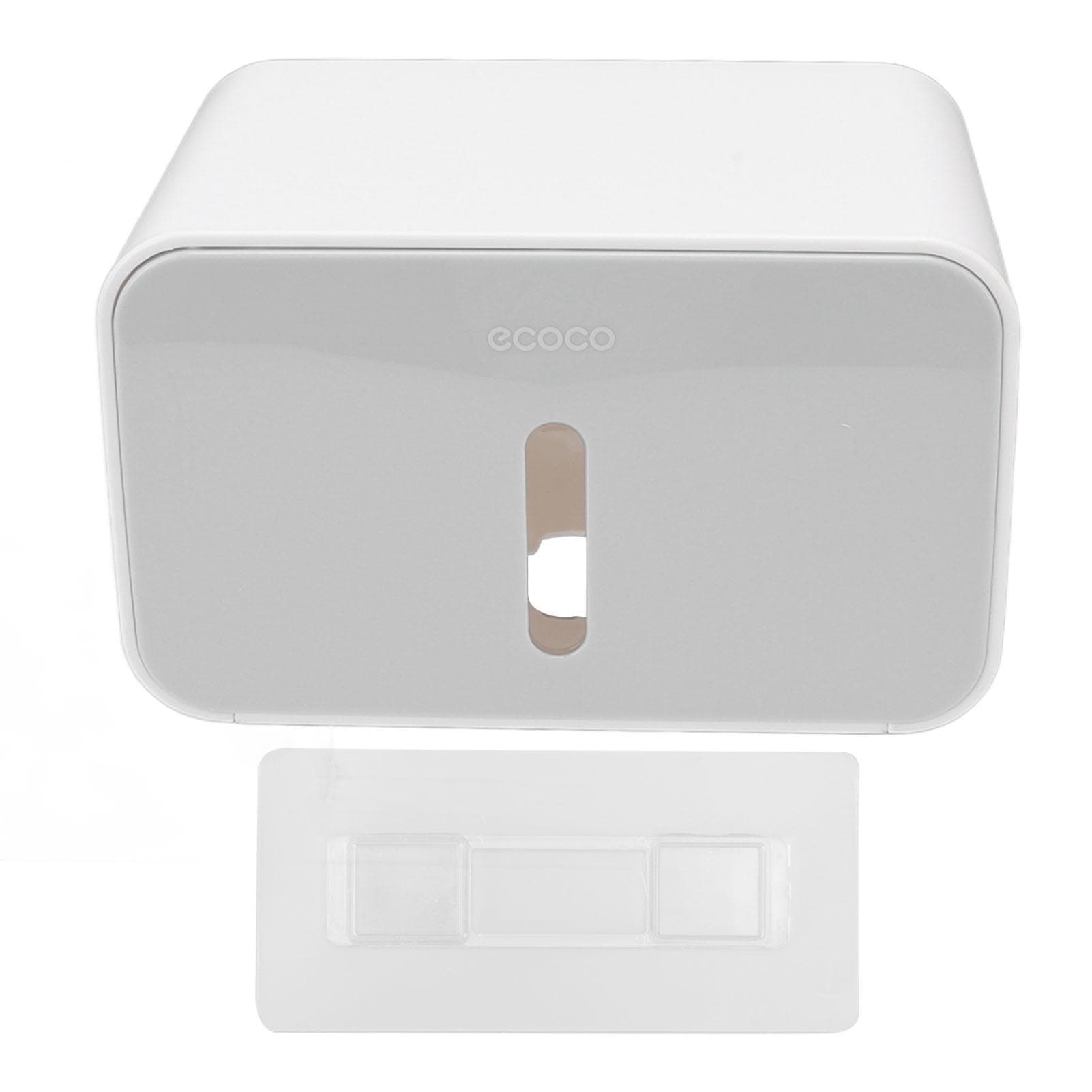 Toilet Paper Roll Box Cover Waterproof Punch Free Prevent Corrosion Wall Mounted Bathroom Tissue grey