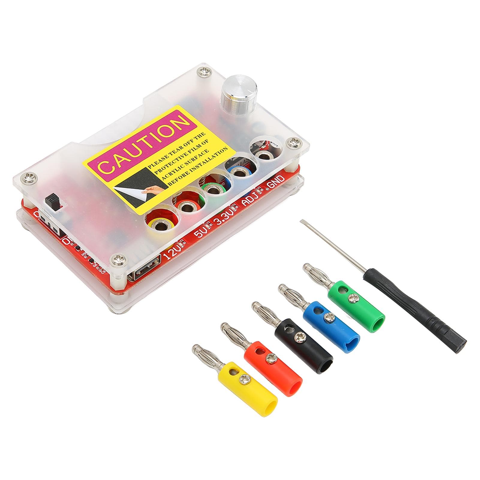 Power Distribution Board ADJ Adjustable Voltage Knob Touch Sensing Switch ATX Power Splitter Board