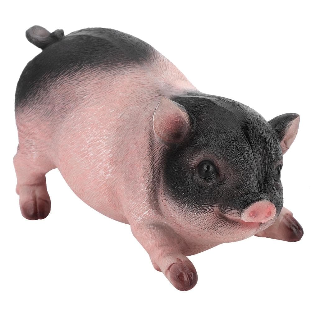 Resin Little Pig Animal Figurines Sculptures Home Decoration Lawn Garden Patio Ornaments