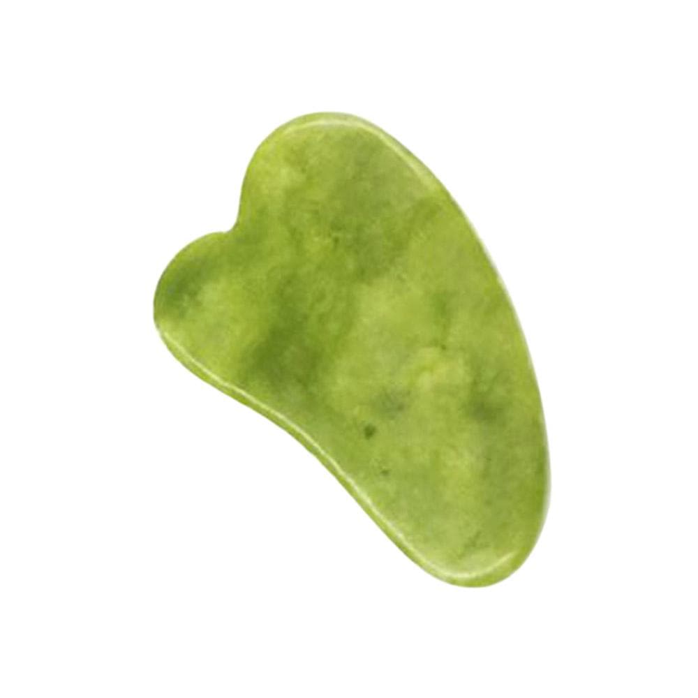 Gua Sha Board Jade Stone Guasha Scraping Massage Tool Facial Massager for Face Eyes Neck Body Skin 2#