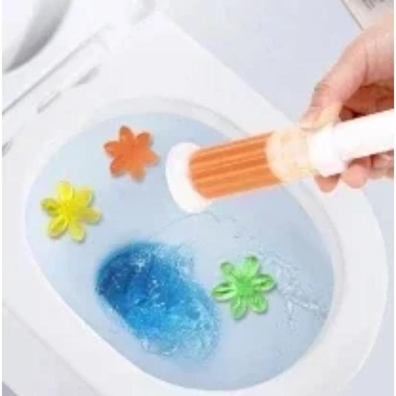 3PCS Toilet Cleaner Gel Deodorant Air Freshener Aromatic Flower Needle Detergent Flower Toilet Fragrance Deodorant