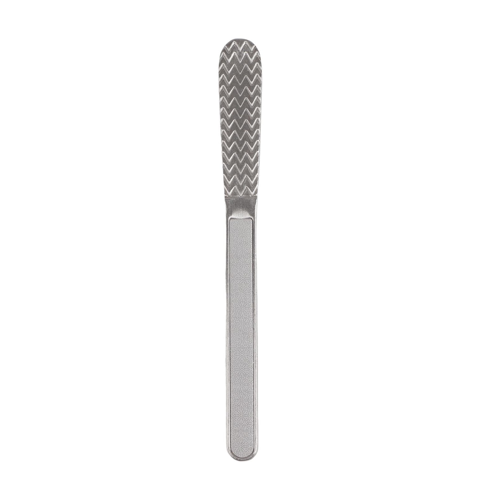 Stainless Steel Nail File Double Side Polished Washable Portable Nail Art Tool for Home Beauty