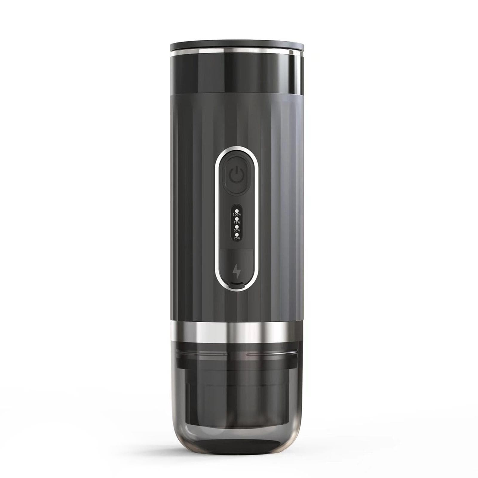 Portable Espresso Machine, 3-in-1 Wireless Coffee Maker Compatible with Capsules and Ground Coffee, 0 black