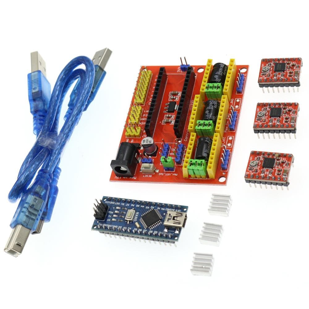 3D Printer Accessory Kit CNC V4 Engrver Fitting Set Improved Version Development Board 4988 set multicolour