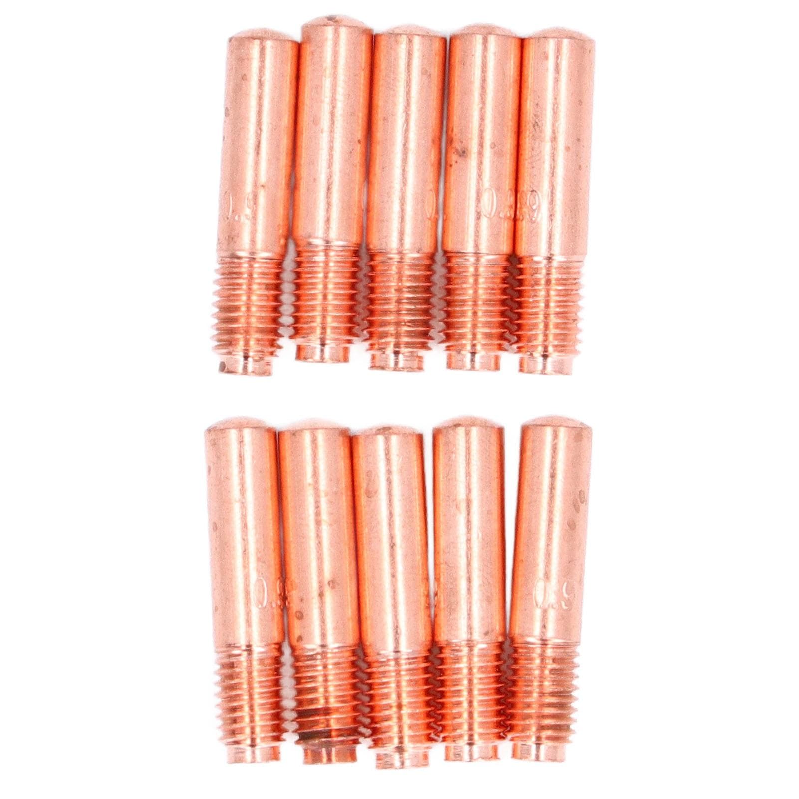 30PCS Contact Tips 000068 0.035in Welder Tip Brass Welding Tip Replacement for Miller M10 M15 M25