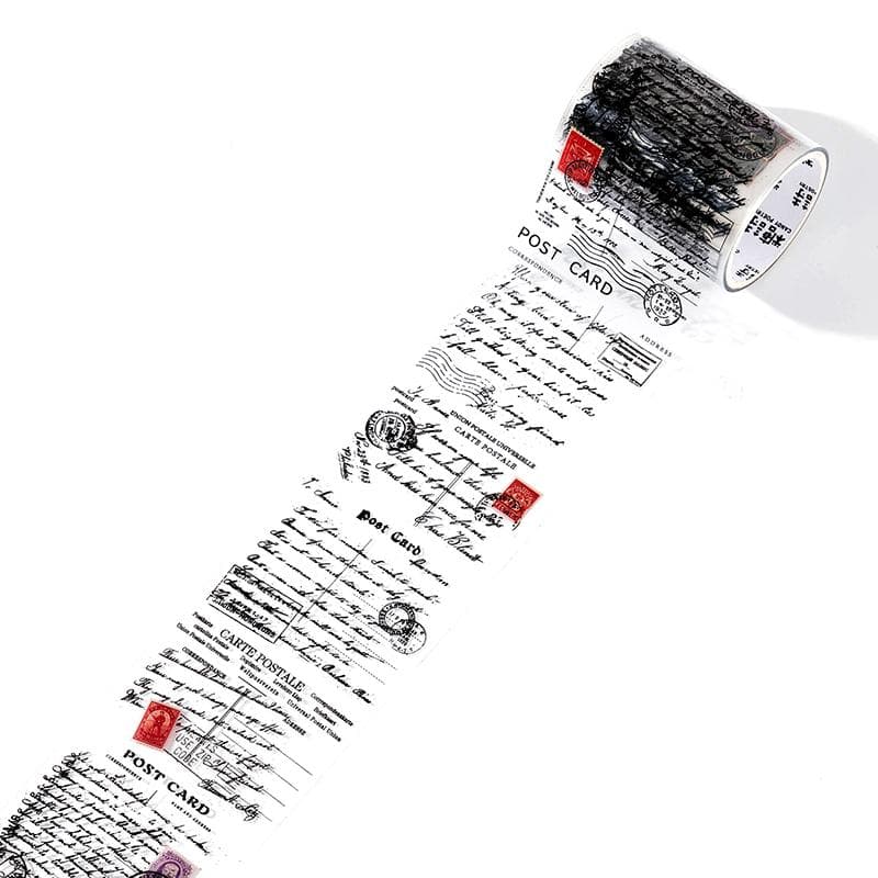 3cm/5cm*2m Transparent Material Tapes Letter English Phrase DIY Masking Tape Scrapbooking Sticker Label Stationery