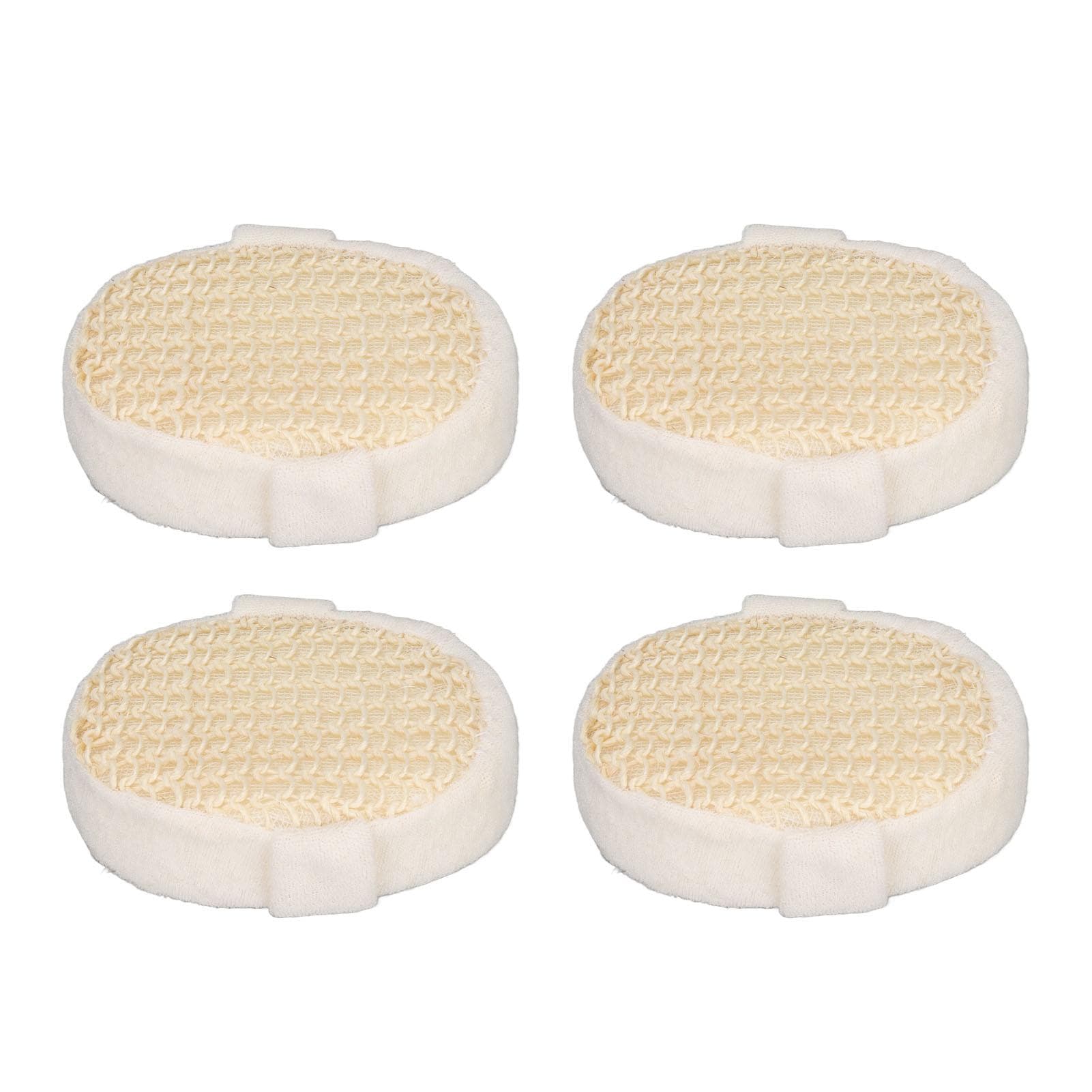 4Pcs Sisal Bath Sponge Exfoliating Easy Cleaning Quick Drying Exquisite Shower Sponge for Shower