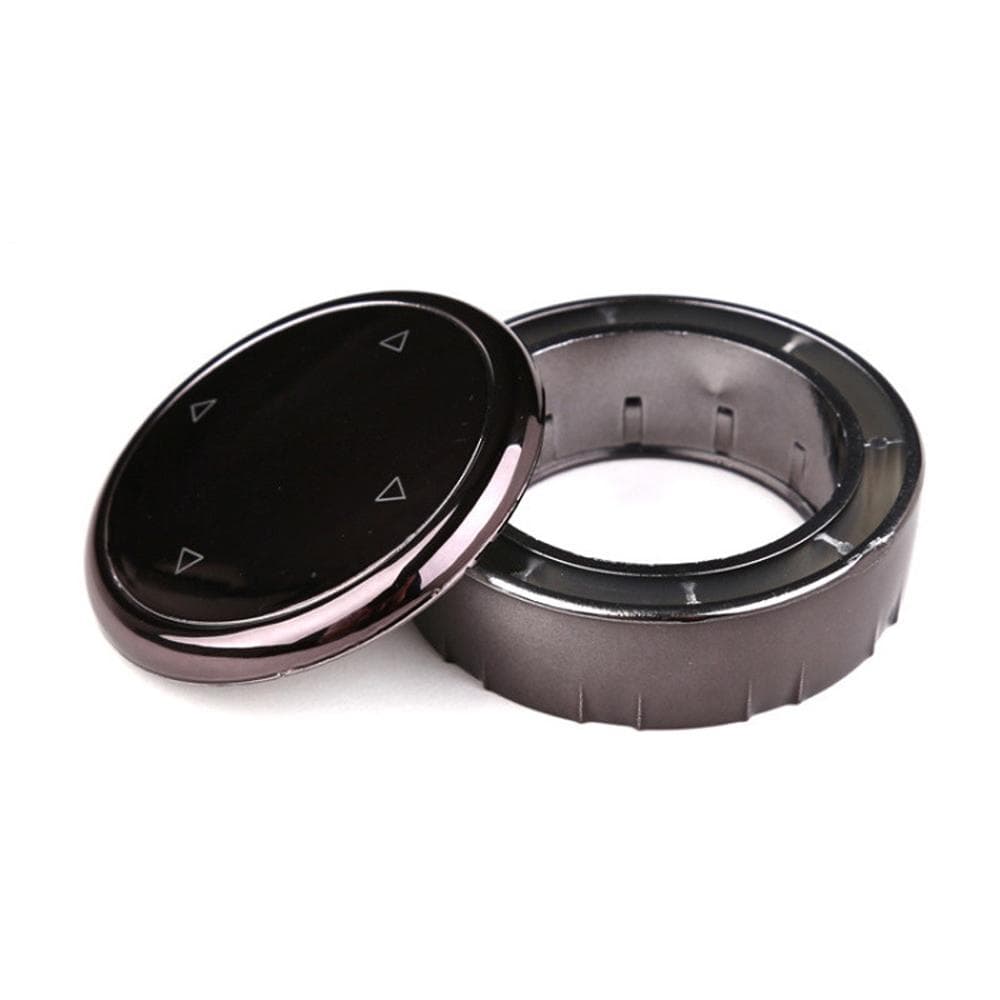 Multi-Media Knob Trim Cover Central Control Switch Button Decorative Cap Replacement for F10 F30 black