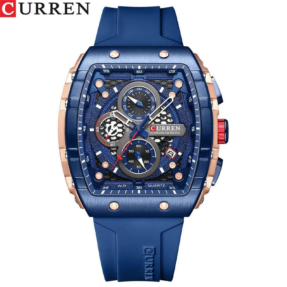CURREN New Men's Watches Waterproof Six Kidskin Calendar Men's Men's Multifunctional Watch Men's Watch