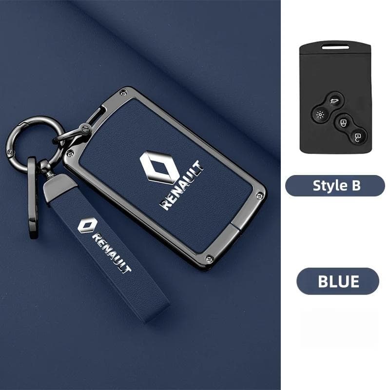 Hub Caps Zinc Alloy Car Key Case Cover Shell Keychain For Renault Koleos Captur Kadjar Megane Clio 5 Talisman Arkana Zoe Scenic