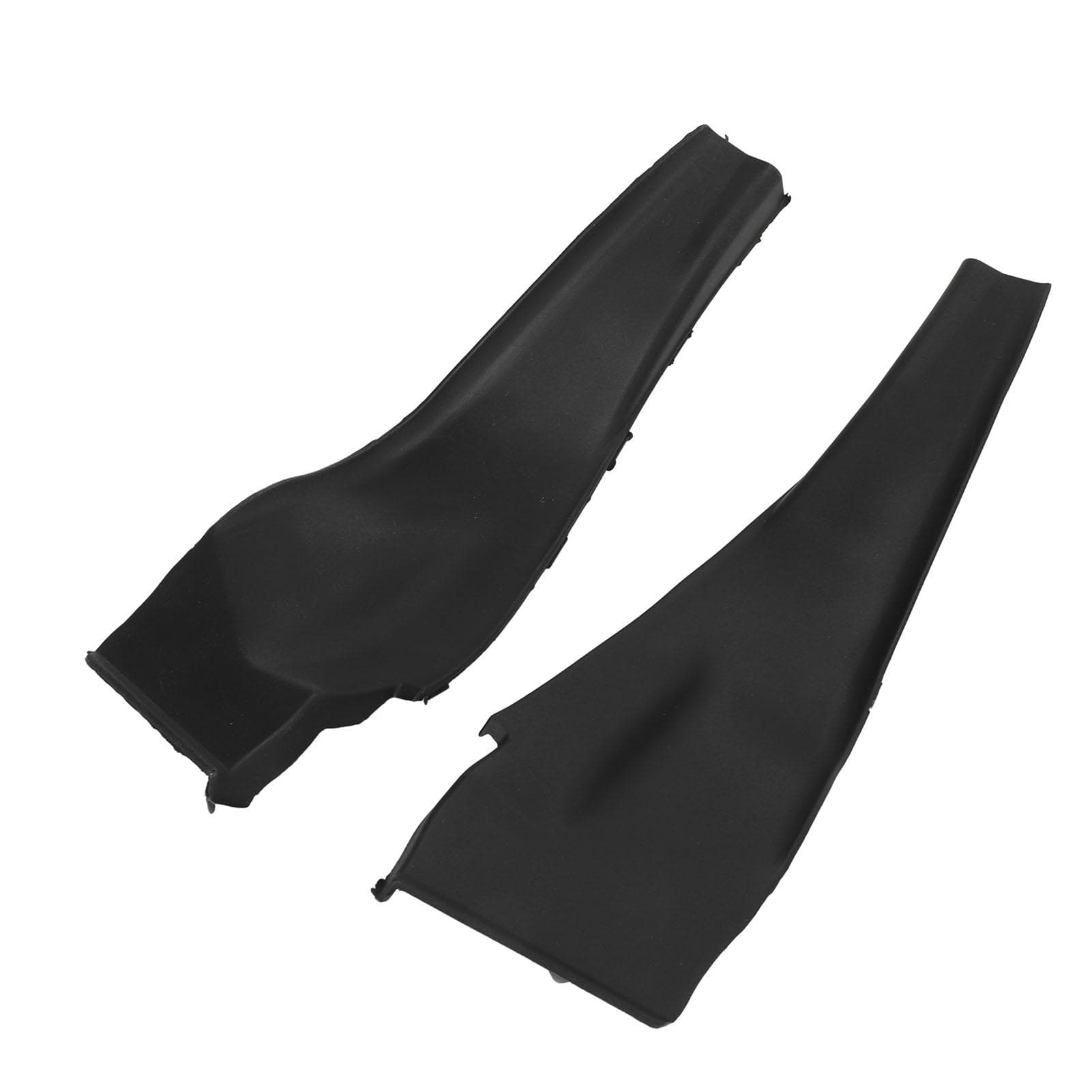1Pair Front Cowl Extension Trim Cover Black Left Right Windshield Wiper Corner Cover Panel For