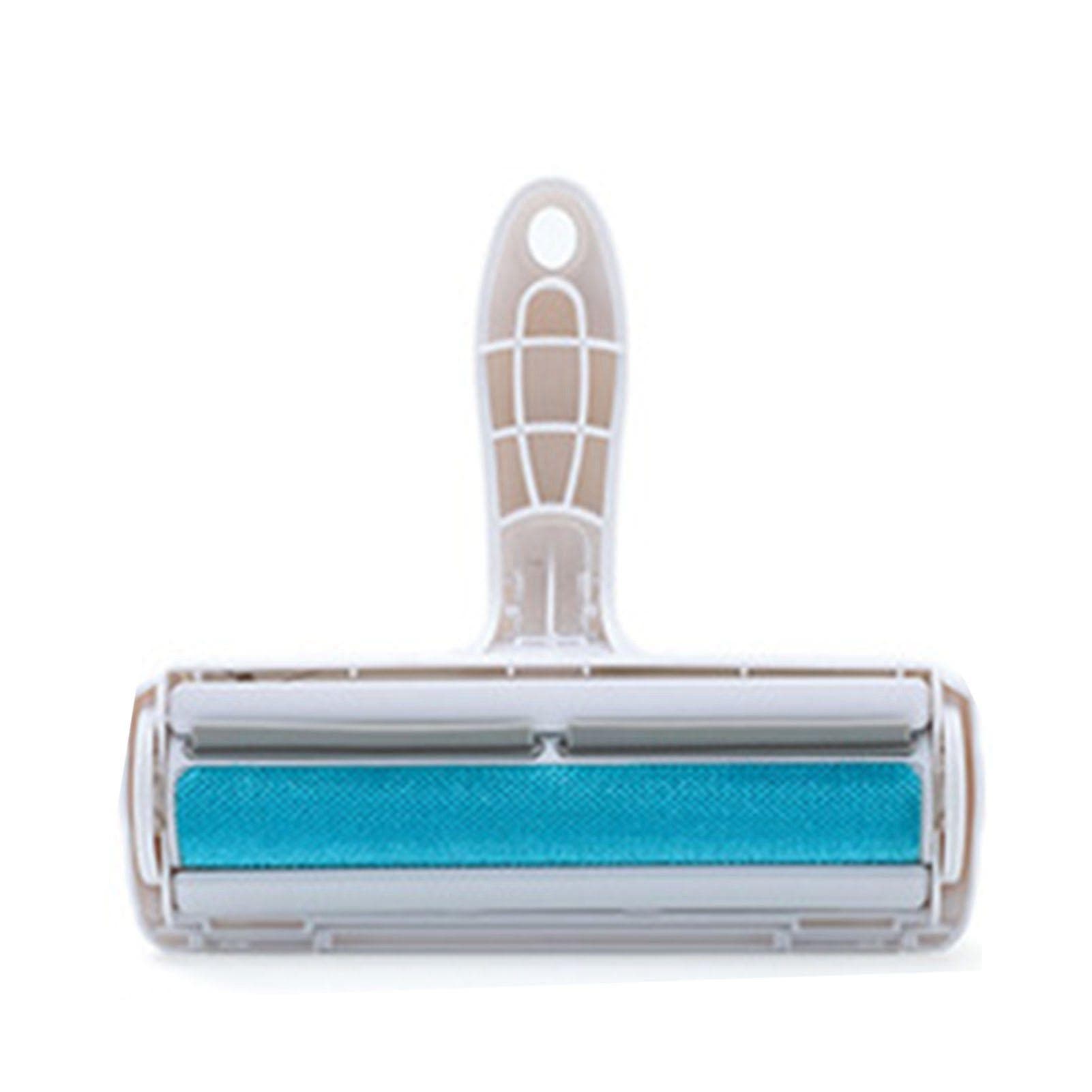 Pet Hair Removal Roller ABS Nylon Small Compact Convenient Fast Fur Removal Roller for Bedding blue