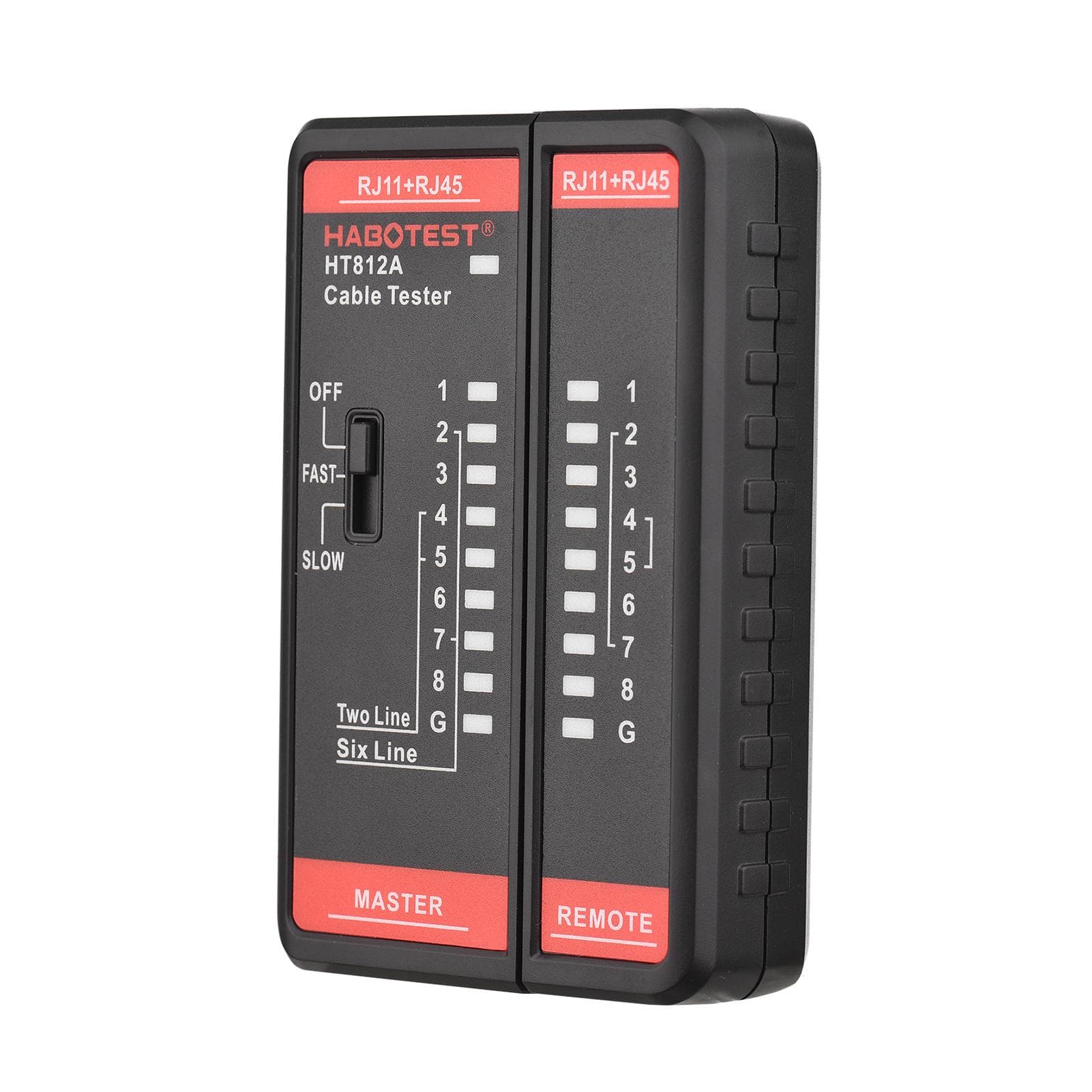 HABOTEST HT812A Network Cable Tester Wire Tracker Telephone Line Test Meter Telephone & Network multicolour