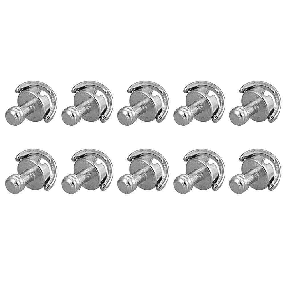 10pcs 1/4 -20 D Shaft D-ring Mounting Screw Adapter Tripod Monopod Quick Release Plate Camera 10 Pack