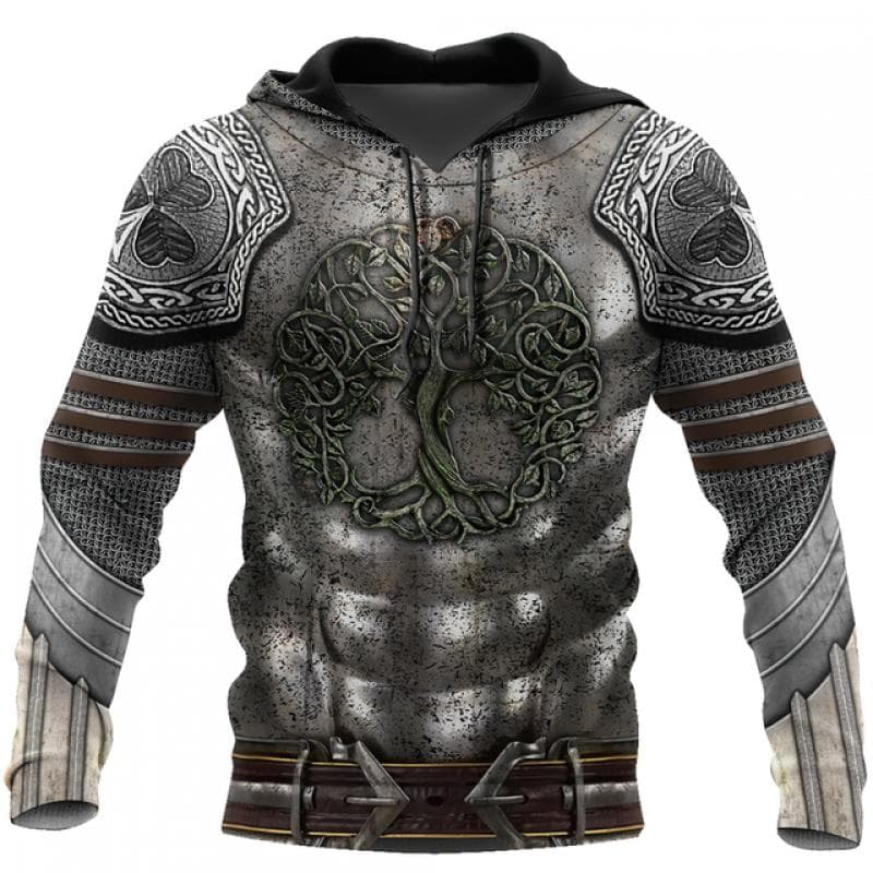 Knights Templar Men's Hoodie 3D Print Oversized Sweatshirt Fashion Loose Jacket Pullover Casual Hooded Streetwear Tops M