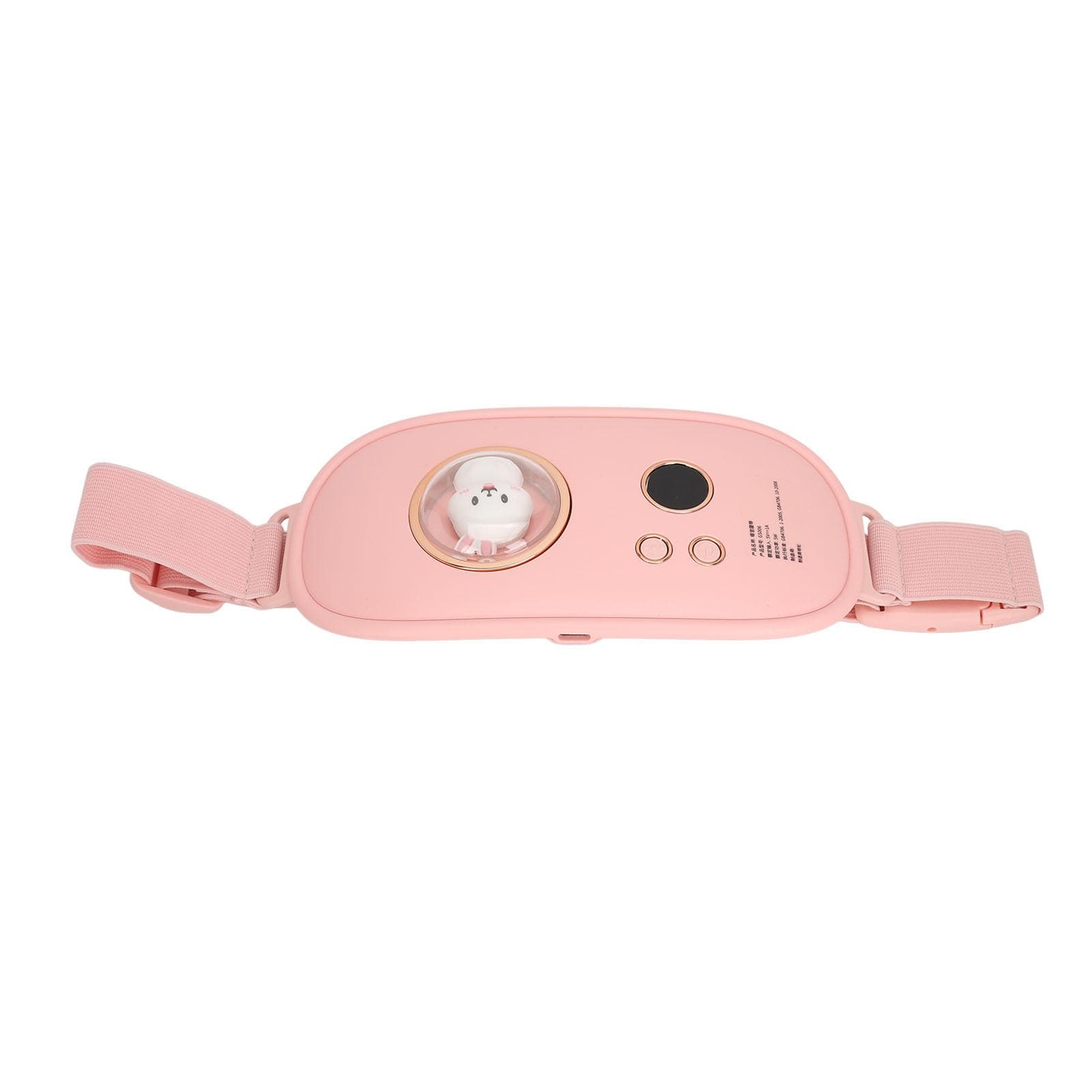 Menstrual Heating Pad Vibration Massage Fast Heating Various Adjustable Modes Portable Waist pink