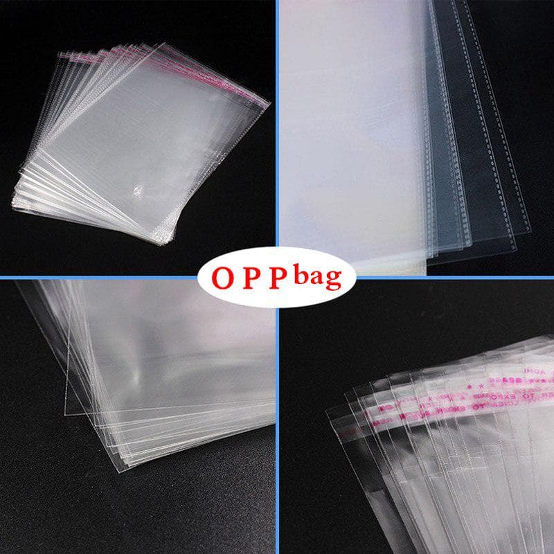 100pcs Transparent Gift Bags For Diy Candy Biscuit Cookie Packing Bags Self Adhesive Plastic Bag 13*18cm