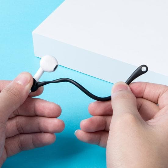 Fashion Anti-fall Bluetooth Headset 2Pcs Mini Earhooks Earphone Holder silver grey