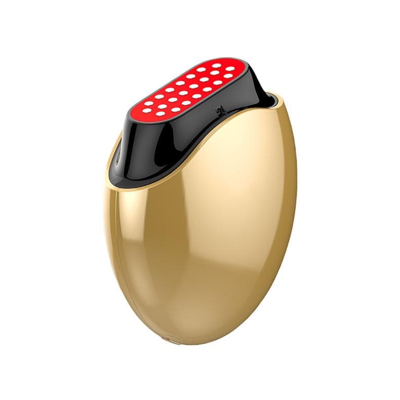 EMS Micro Current Electric Introducer Household Beauty Instrument Lifting Face Massage Instrument Vibration Heating Collagen Cannon gold