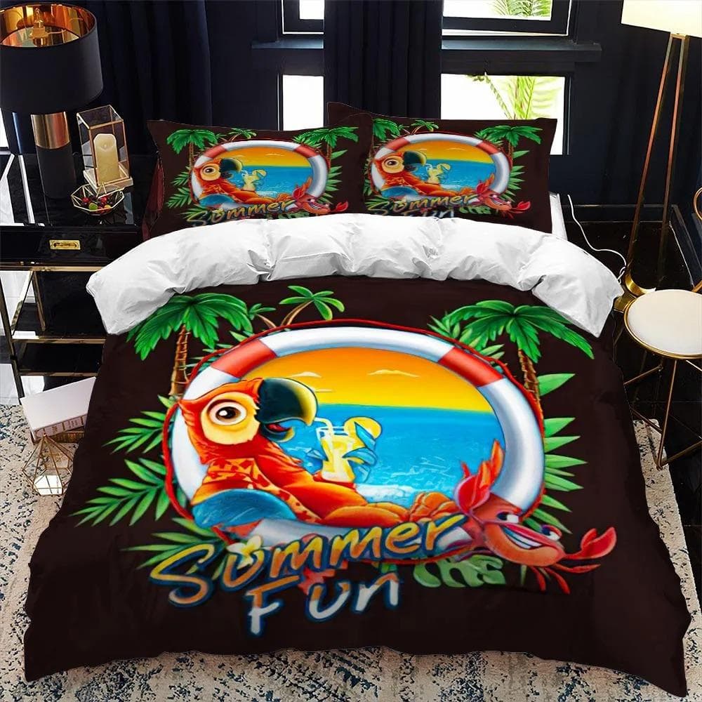 Cartoon Zoo Animal Bedding Set Boys Girls Twin Queen Size Duvet Cover Pillowcase Bed Kids Adult Fashion Home Textileextile EU Double 200x200cm