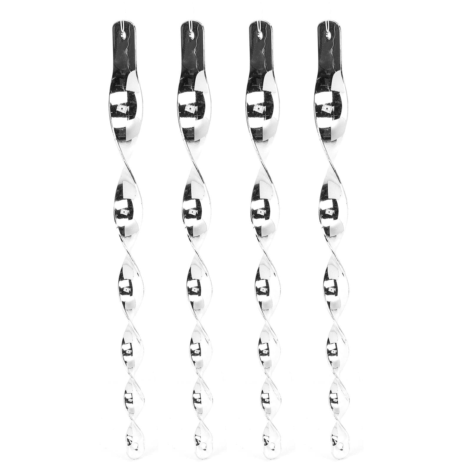 Reflective Bird Repellent Rod Hanging Rotating Bird Repeller for Garden Yard OrchardSilver 12 Pcs silver