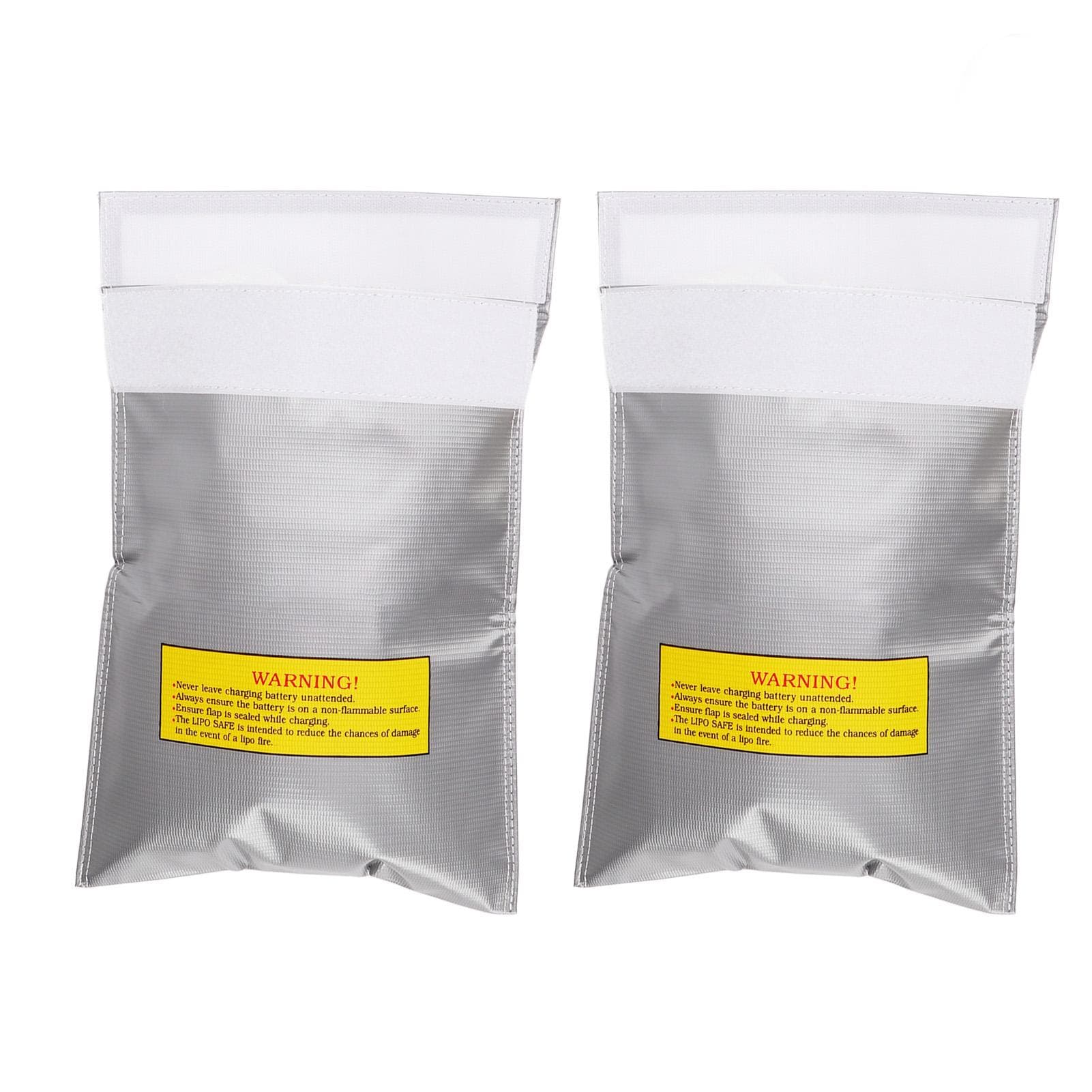 2Pcs Lipo Battery Safe Bag Safety Storage Fire Retardant Explosion Proof Accessory