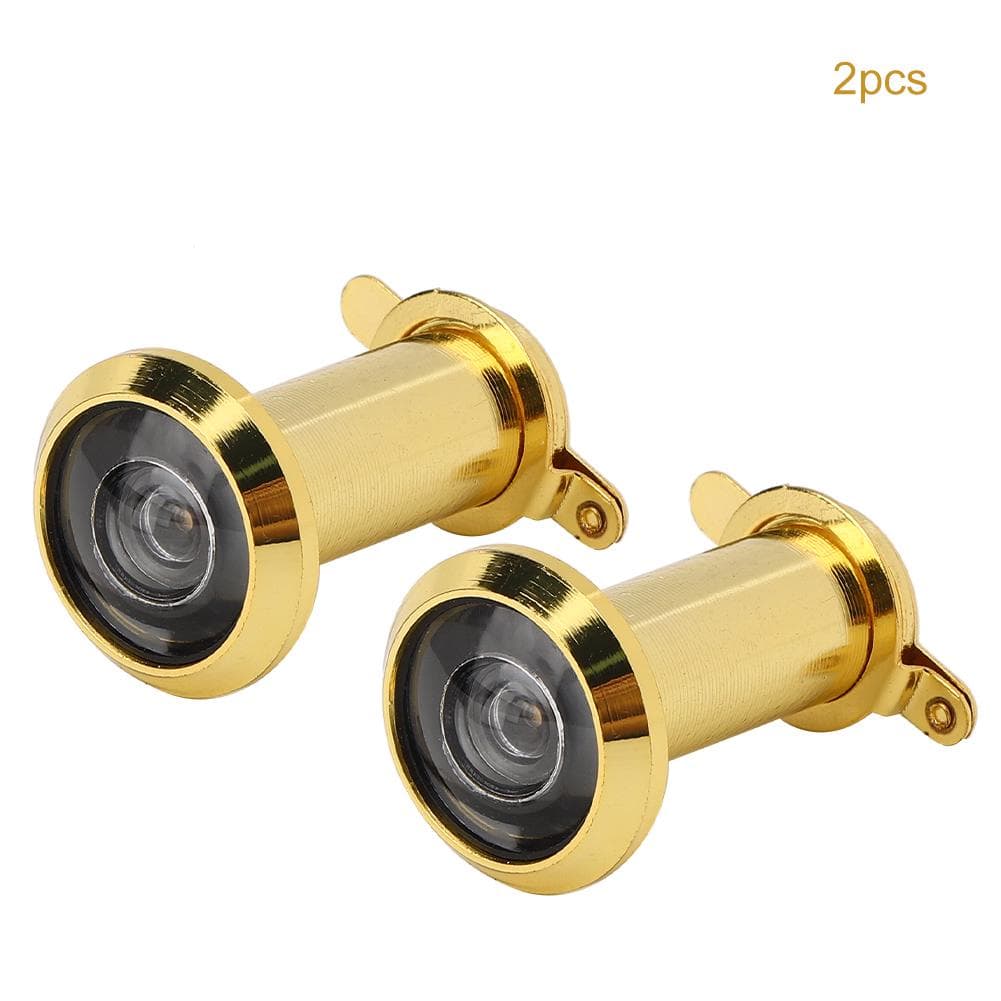 2Pcs 220 Degree Viewing Angle Anti Theft Household Door Viewer with Back Cover Home Security(16mm