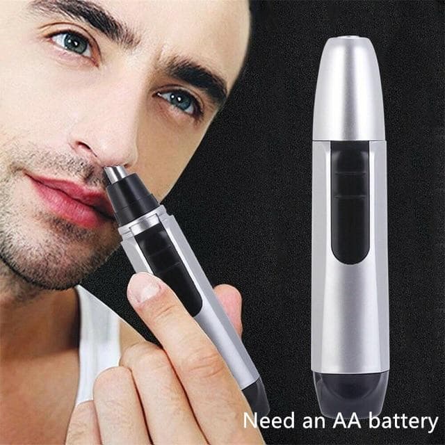 2020 New Electric Nose Hair Trimmer Ear Face Clean Trimmer Razor Removal Shaving Nose Face Care kit for men and women silver