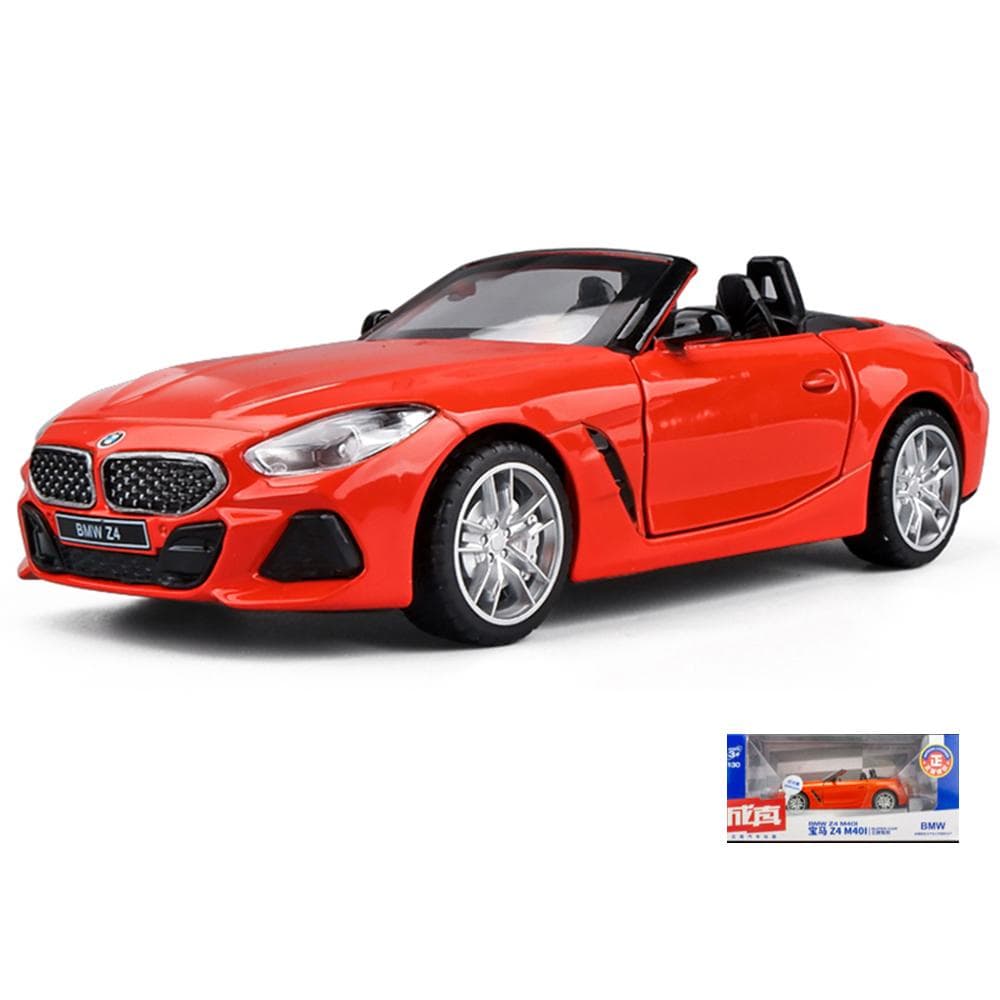 1/30 Scale BMW Z4 M40i Convertible Model Car Diecast Toy Vehicle Gift Collection 1/30-Size:14*6*4.5cm red
