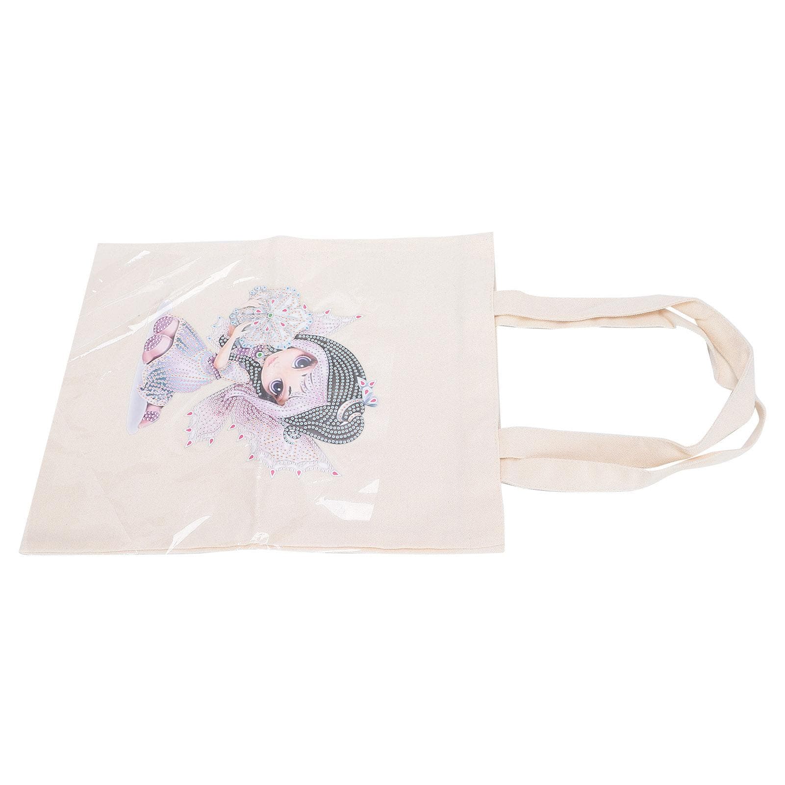 Character Figure Pattern Diamond Painting Tote Bag Rhinestones Painting Shopping Bag KitBB017