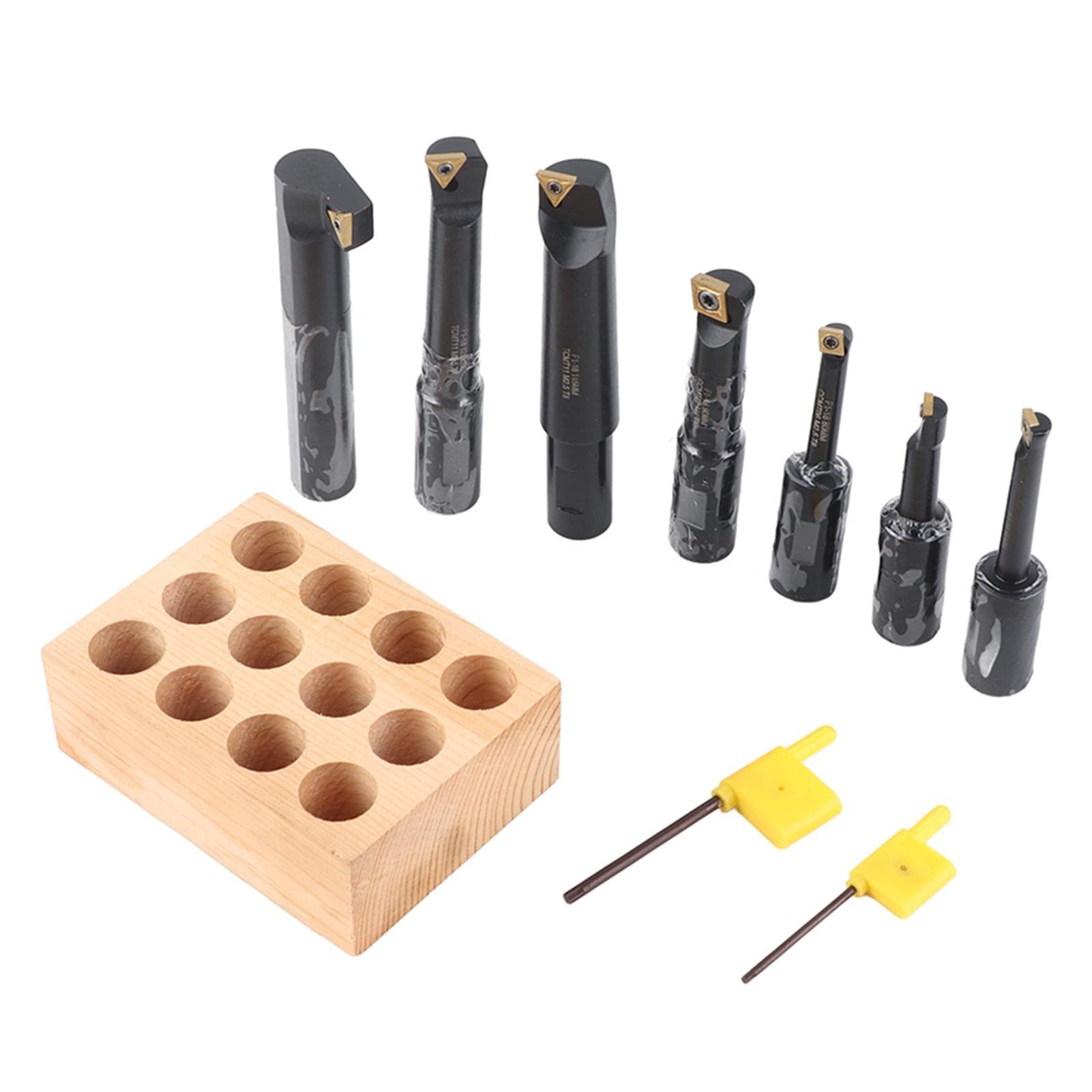 7Pcs Boring Tool 18mm Round Shank Indexable Cemented Carbide Turning Bar Holder Set F1?18