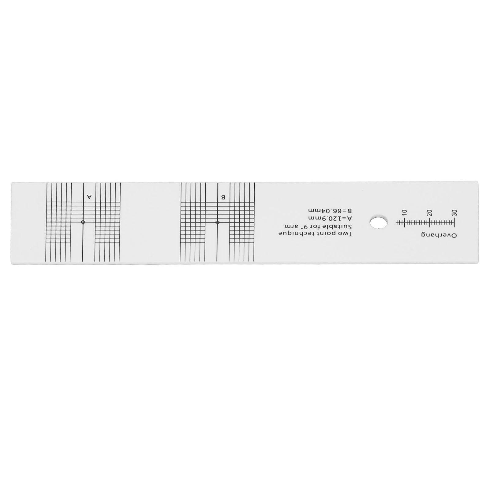 Cartridge Alignment Protractor Tool Acrylic LP Phono Cartridge Stylus Alignment Protractor for