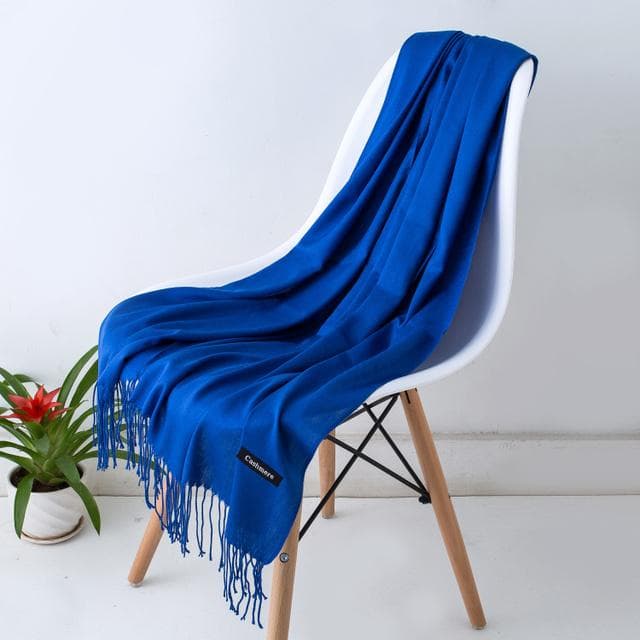 Desgine Brand Solid Women Cashmere Scarf Autumn Winter Warm Shawls Wraps 2021men 'S Pashmina Tassels Scarves Female Foulard Mujer