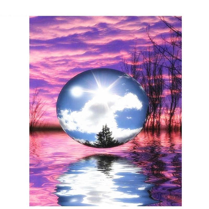 Diamond Mosaic Landscape Diamond Painting Water Cross Stitch Diamond Embroidery Scenic 20X30CM