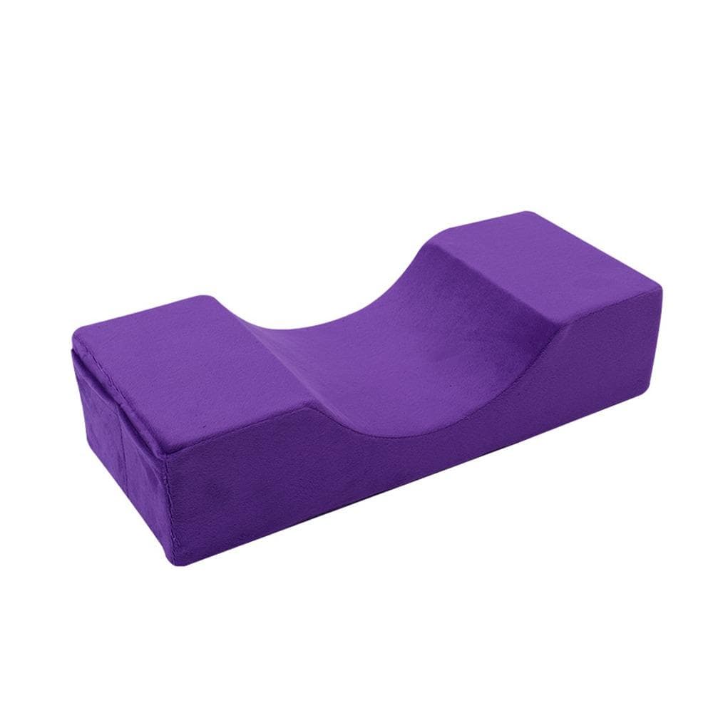 Detachable Cover Eyelash Extension Pillow U Shape Design Lash Pillow Neck Support Beauty Salon purple